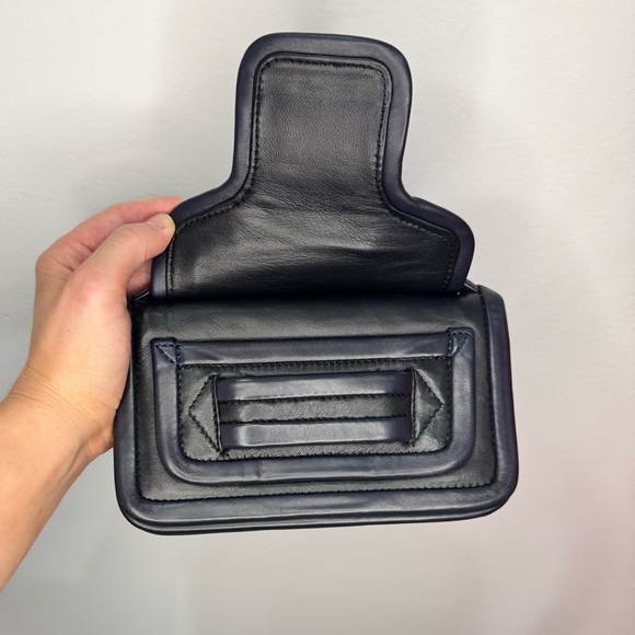 Pierre Hardy Black Leather Structured Clutch | Luxury Designer Bag - Picture 5 of 9